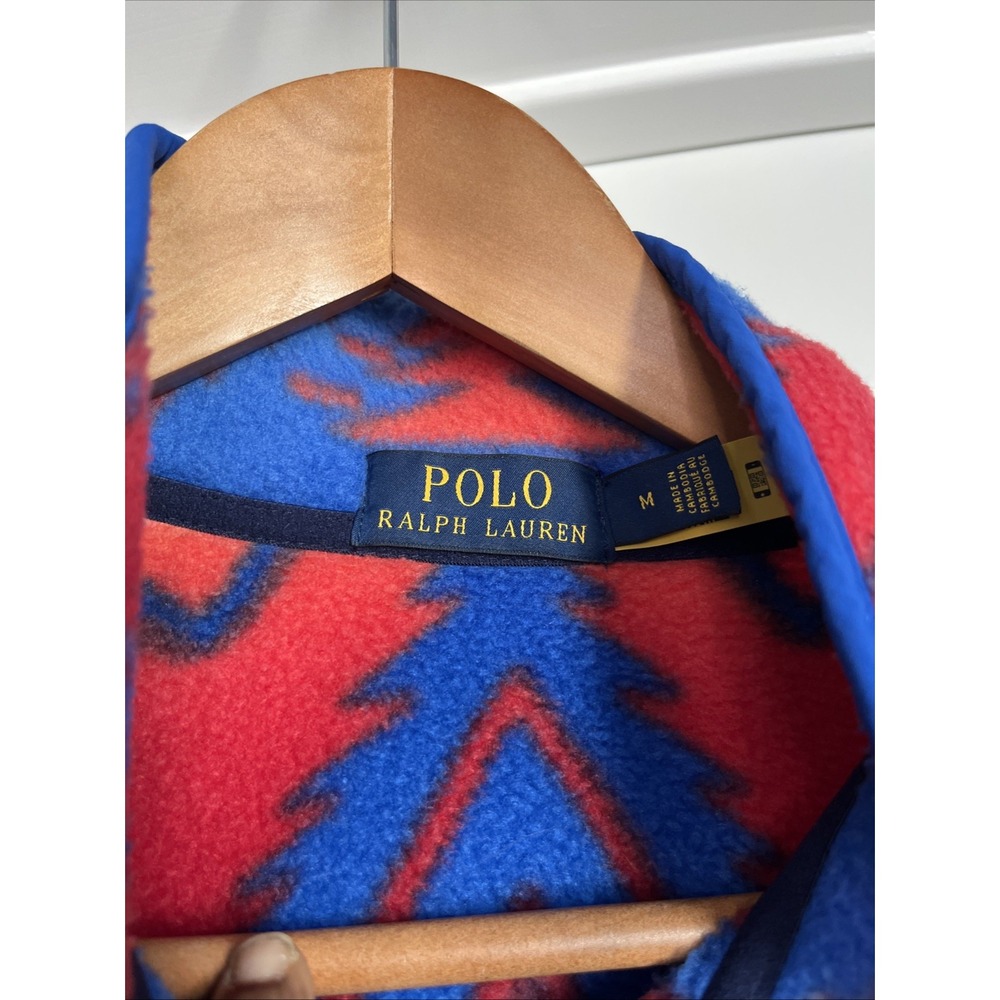 Polo Ralph Lauren Men Colorful Aztec Southwestern Beacon Fleece Sweatshirt M - Picture 8 of 16